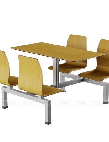 Bộ Bàn & Ghế dán uốn đồng màu| Nội thất Jager - Nhà máy sản xuất Nội thất cao cấp Jager