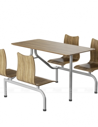Bộ Bàn & Ghế dán uốn đồng màu| Nội thất Jager - Nhà máy sản xuất Nội thất cao cấp Jager