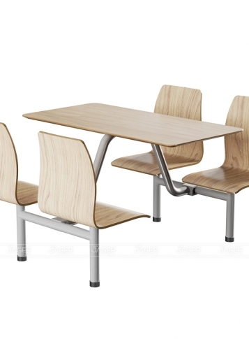 Bộ Bàn & Ghế dán uốn đồng màu| Nội thất Jager - Nhà máy sản xuất Nội thất cao cấp Jager