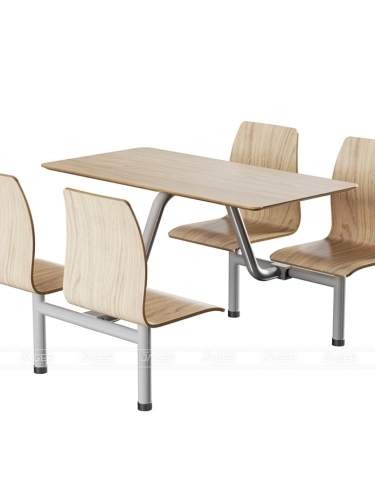 Bộ Bàn & Ghế dán uốn đồng màu| Nội thất Jager - Nhà máy sản xuất Nội thất cao cấp Jager