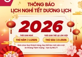 Lịch nghỉ Tết dương lịch 2026