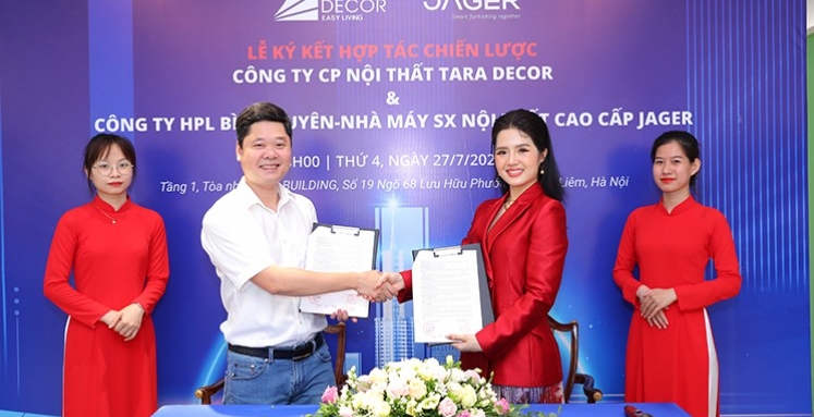 JAGER BẮT TAY CÙNG TARA KÝ HỢP TÁC CHIẾN LUỢC CHINH PHỤC NGÀNH NỘI THẤT - Nhà máy sản xuất Nội thất cao cấp Jager