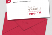 THÔNG BÁO LỊCH NGHỈ LỄ GIỖ TỔ HÙNG VƯƠNG, 30/4 & 1/5 - Nhà máy sản xuất Nội thất cao cấp Jager